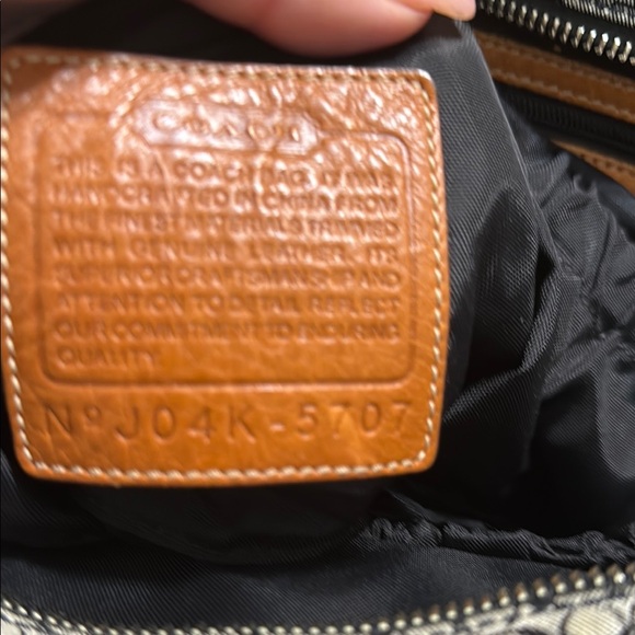 Coach Black and Tan Geometric Tote Bag - Picture 2 of 10